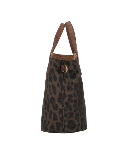 MC2 Saint Barth Borsa Shopper CBMIN001 City Mini Wax Leopardato Marrone 