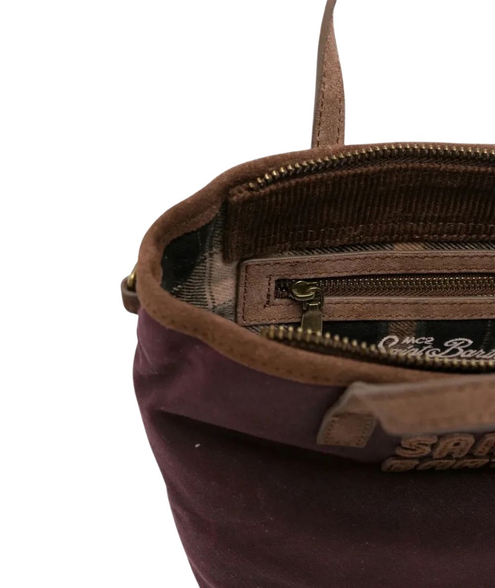 MC2 Saint Barth Borsa Shopper City Bag Mini Wax CBMIN001 Bordeaux