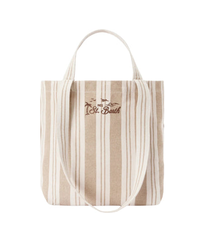 MC2 Saint Barth Borsa Tote a Righe Essential EBEC001 Beige