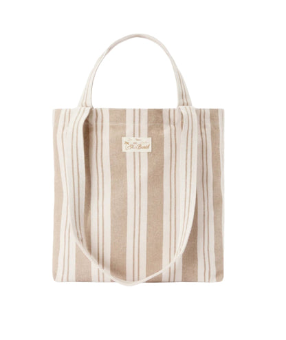 MC2 Saint Barth Borsa Tote a Righe Essential EBEC001 Beige