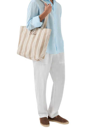 MC2 Saint Barth Borsa Tote a Righe Essential EBEC001 Beige