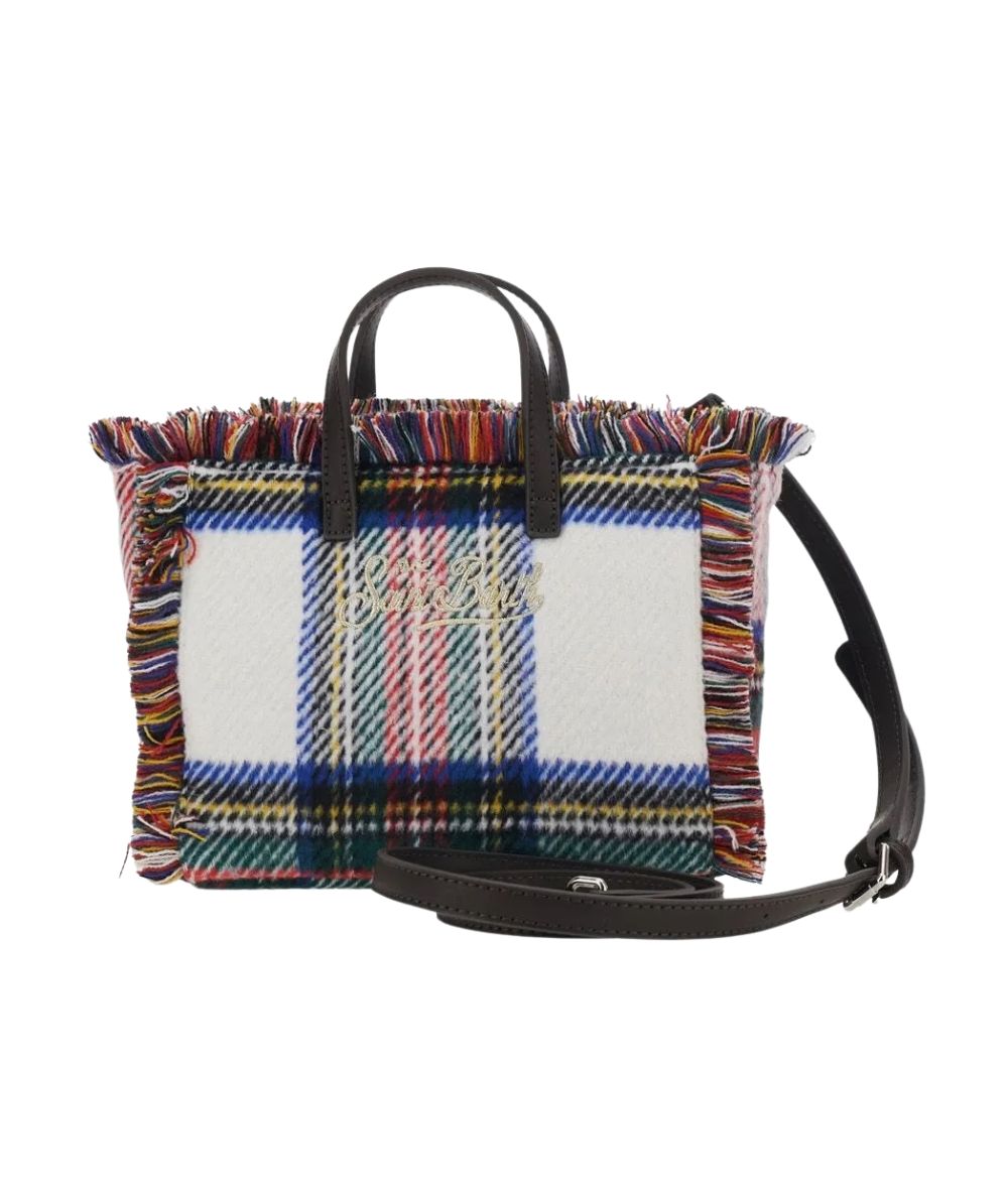 MC2 Saint Barth Borsa Vanity Mini Wool N in Tartan VAMI031 Multicolore 