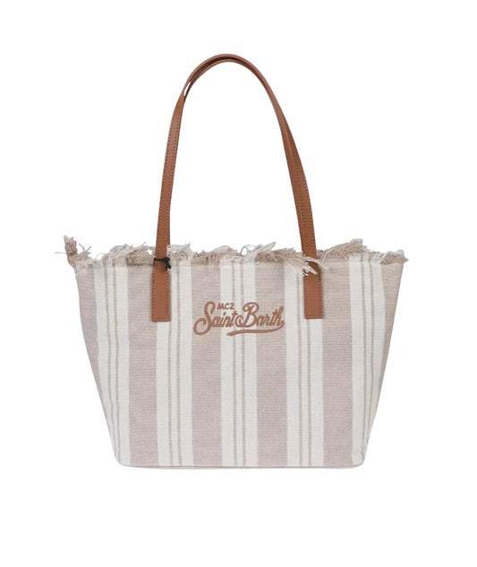 MC2 Saint Barth Borsa a Righe City Mid Fringe CBMF001 Beige