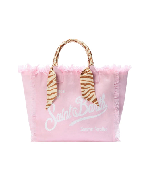 MC2 Saint Barth Borsa in Canvas con Foulard Vanity VANI045 Rosa