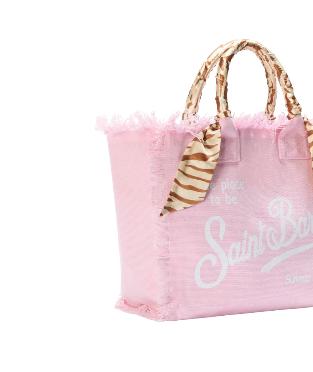 MC2 Saint Barth Borsa in Canvas con Foulard Vanity VANI045 Rosa