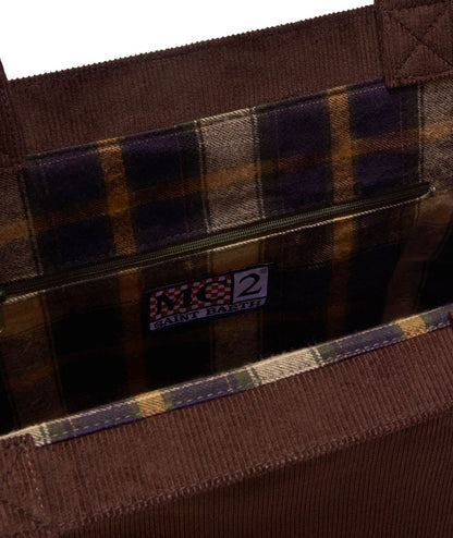 MC2 Saint Barth Borsa in Cotone Essential Corduroy S ESSE001 Marrone