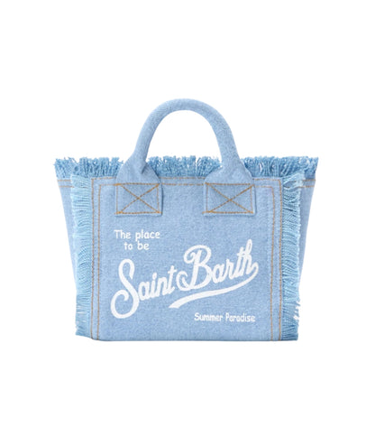 MC2 Saint Barth Borsa in Denim con Tracolla Mini Vanity VAMI001 Denim