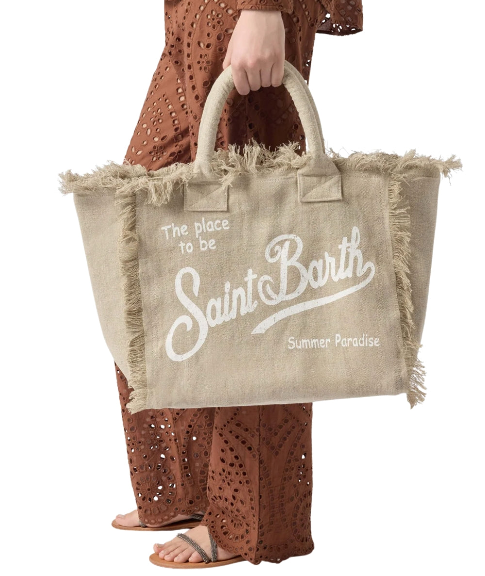 MC2 Saint Barth Borsa in Lino Vanity VANI022 Beige