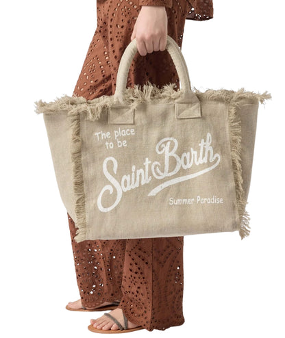 MC2 Saint Barth Borsa in Lino Vanity VANI022 Beige
