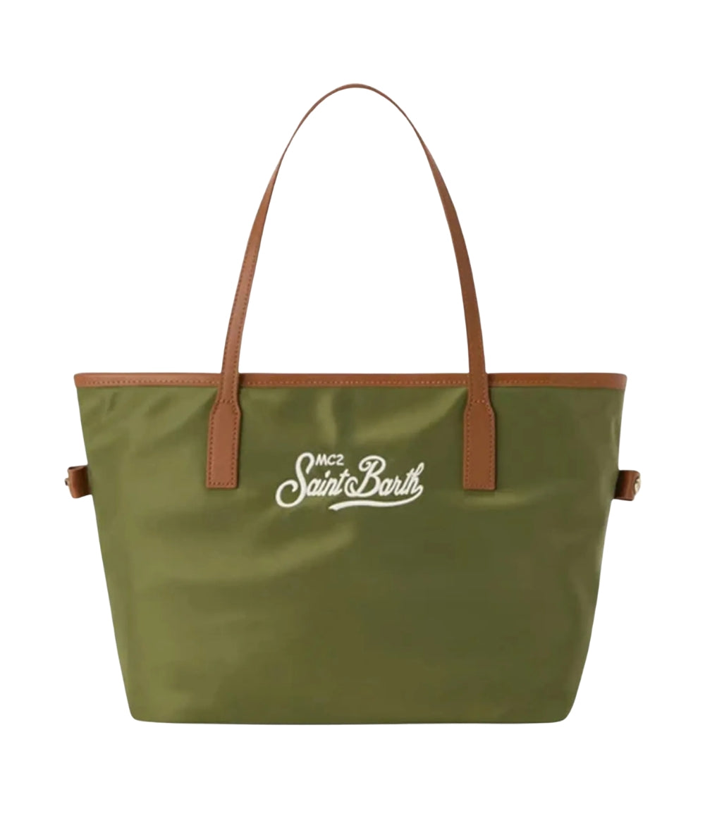 MC2 Saint Barth Borsa in Nylon City CB0002 Verde Militare