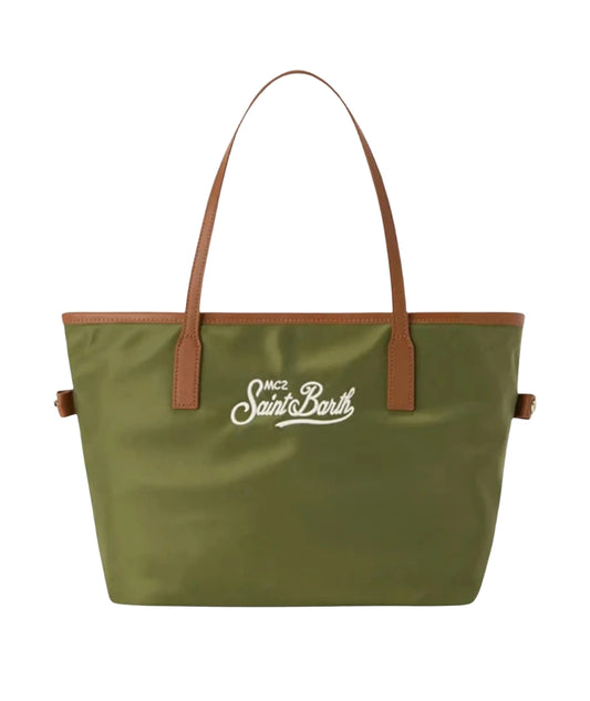 MC2 Saint Barth Borsa in Nylon City CB0002 Verde Militare