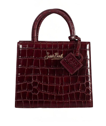 MC2 Saint Barth Borsa in Pelle Stampa Cocco SHOP BAG MINI SHBM0002 Bordeaux