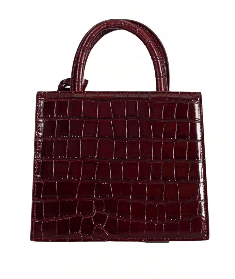 MC2 Saint Barth Borsa in Pelle Stampa Cocco SHOP BAG MINI SHBM0002 Bordeaux