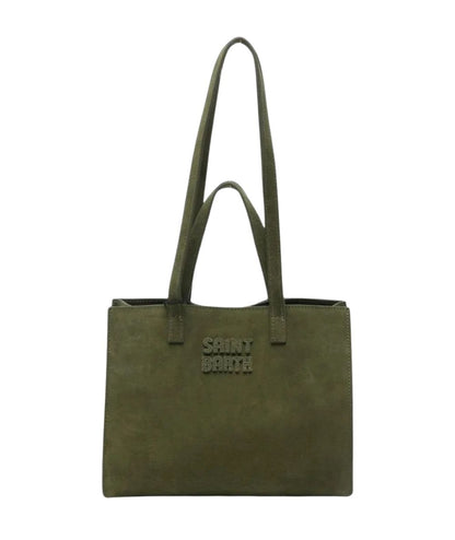 MC2 Saint Barth Borsa in Suede Jour Midi JOBAM01 Verde Militare