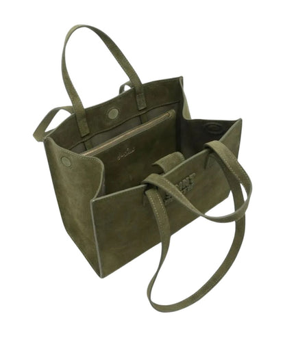 MC2 Saint Barth Borsa in Suede Jour Midi JOBAM01 Verde Militare
