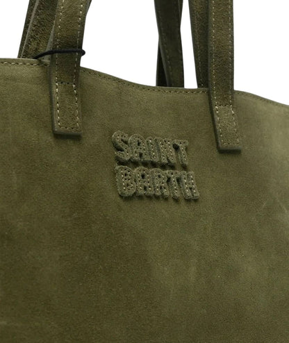 MC2 Saint Barth Borsa in Suede Jour Midi JOBAM01 Verde Militare