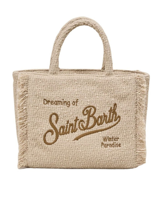 MC2 Saint Barth Borsa in Tweed COLETTE TWEED COL0036 Beige