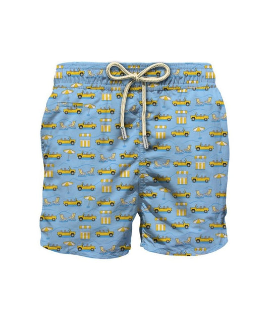 MC2 Saint Barth Boxer Mare Jean Lighting Road To Formentera JEA0004 Azzurro