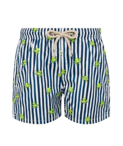 MC2 Saint Barth Boxer Mare Lighting Micro Stretch Octopus LIG0016 Blu 