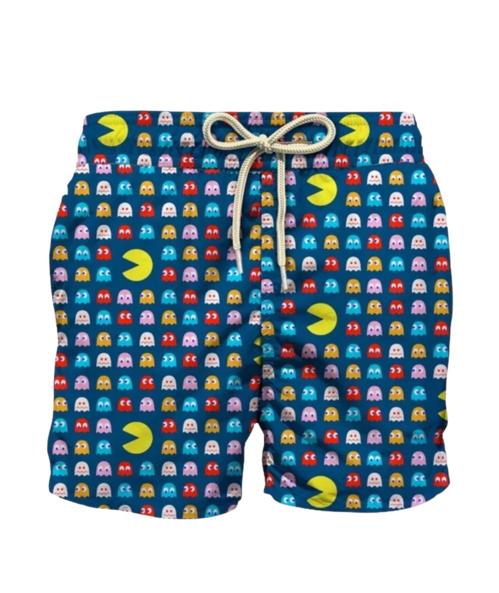 MC2 Saint Barth Boxer da Mare con Coulisse Jean Lighting Blu