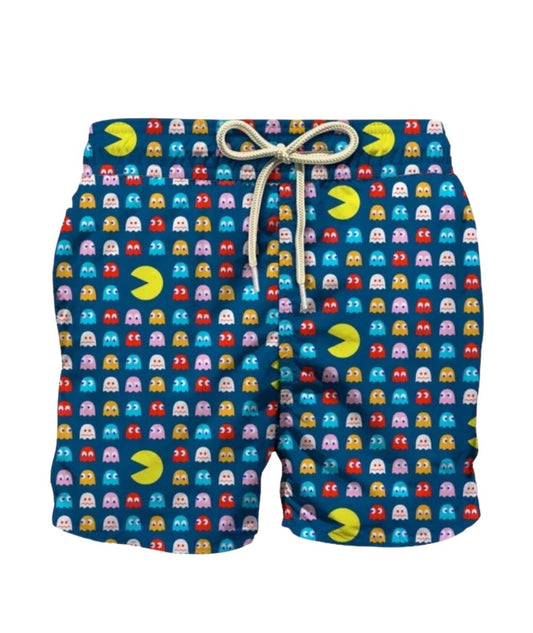 MC2 Saint Barth Boxer da Mare con Coulisse Jean Lighting Blu