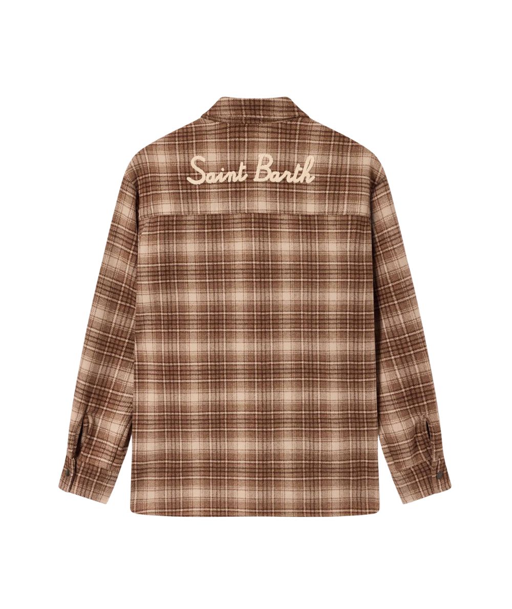 MC2 Saint Barth Camicia Tartan Cambry Flannel GMY0001 Beige 2