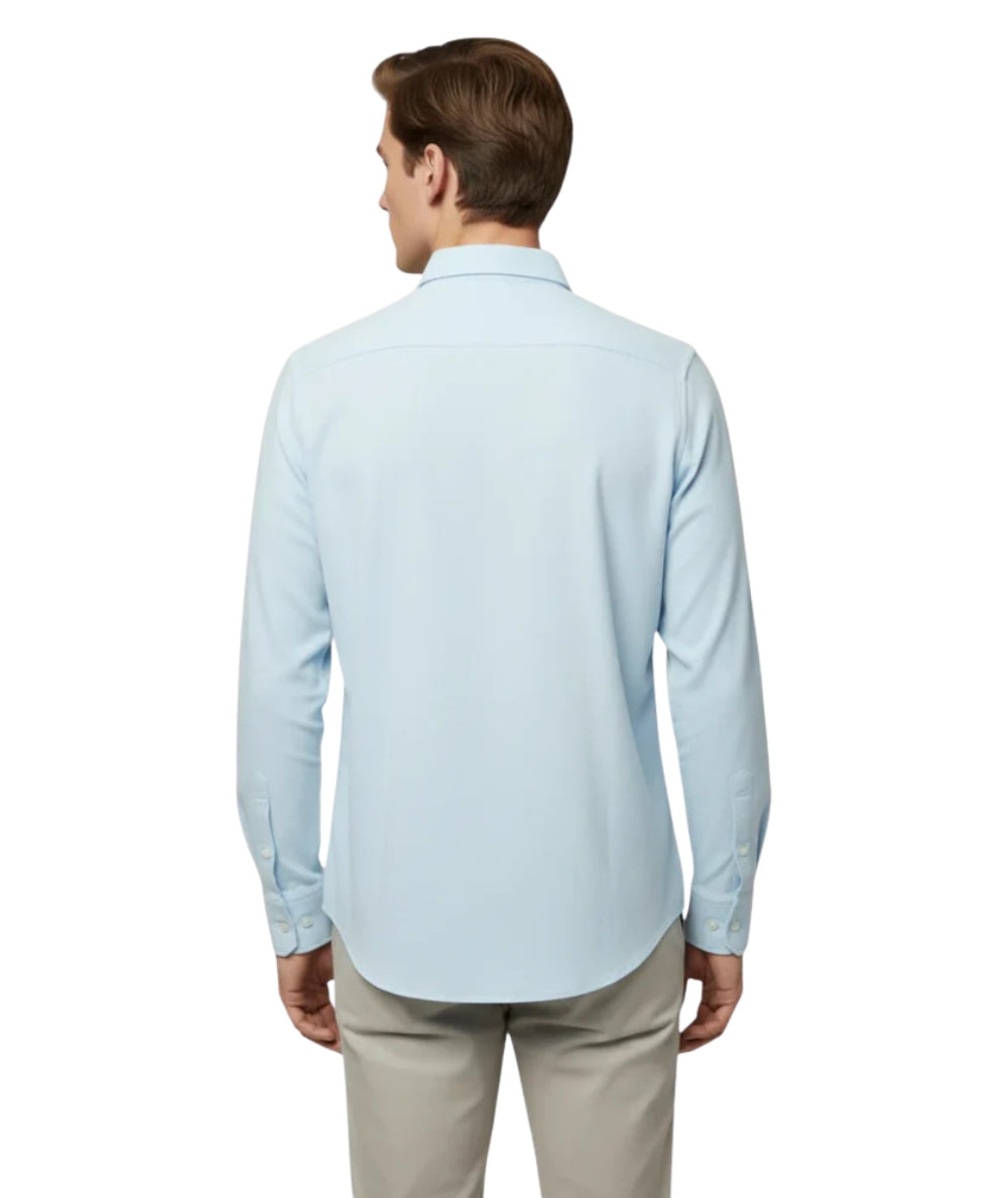 MC2 Saint Barth Camicia in Cotone Voile Ice LCM0001 Azzurro