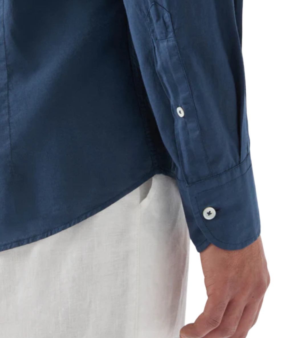 MC2 Saint Barth Camicia in Cotone Voile Ice LCM0001 Blu Navy