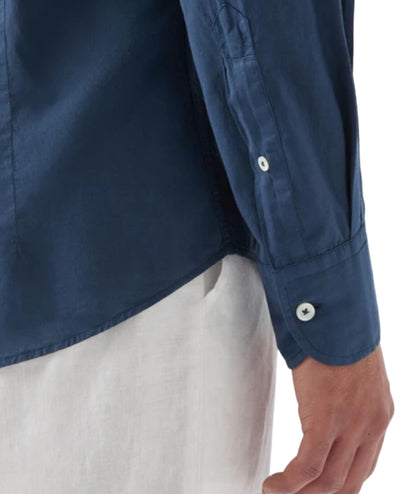 MC2 Saint Barth Camicia in Cotone Voile Ice LCM0001 Blu Navy