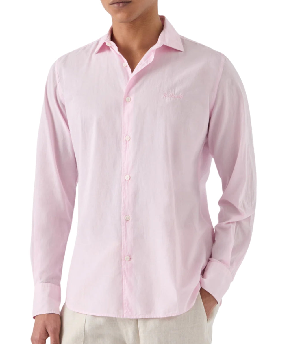 MC2 Saint Barth Camicia in Cotone Voile Ice LCM0001 Rosa