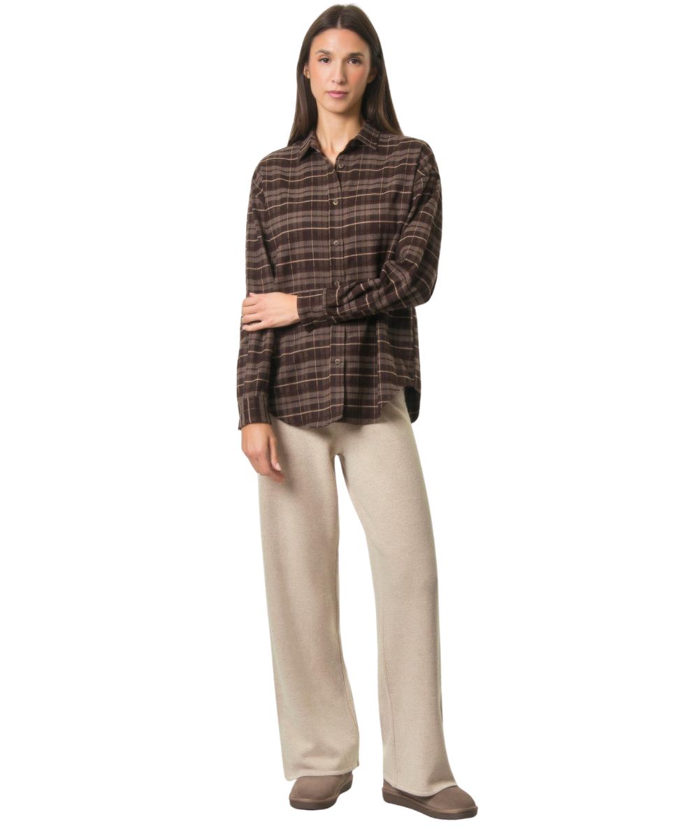 MC2 Saint Barth Camicia in Fantasia Tartan Gigy Flannel GIG0001 Marrone