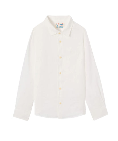 MC2 Saint Barth Camicia in Lino Agnes AGN0001 Bianco