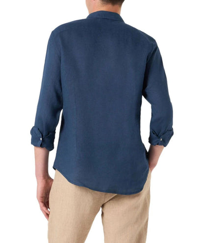 MC2 Saint Barth Camicia in Lino Pamplona PAMP001 Blu Denim 