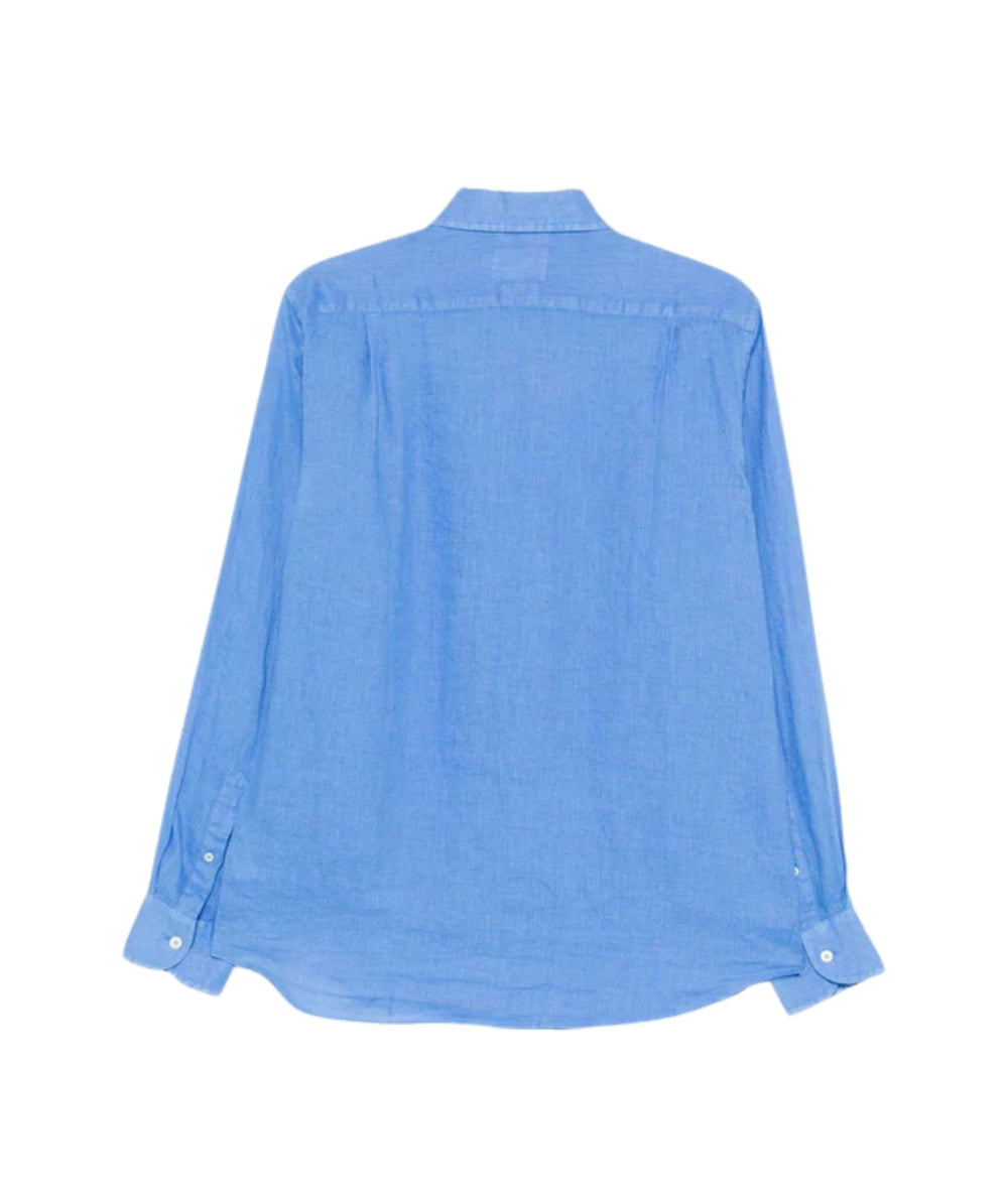 MC2 Saint Barth Camicia in Puro Lino Raphael RPH0001 Azzurro Avio
