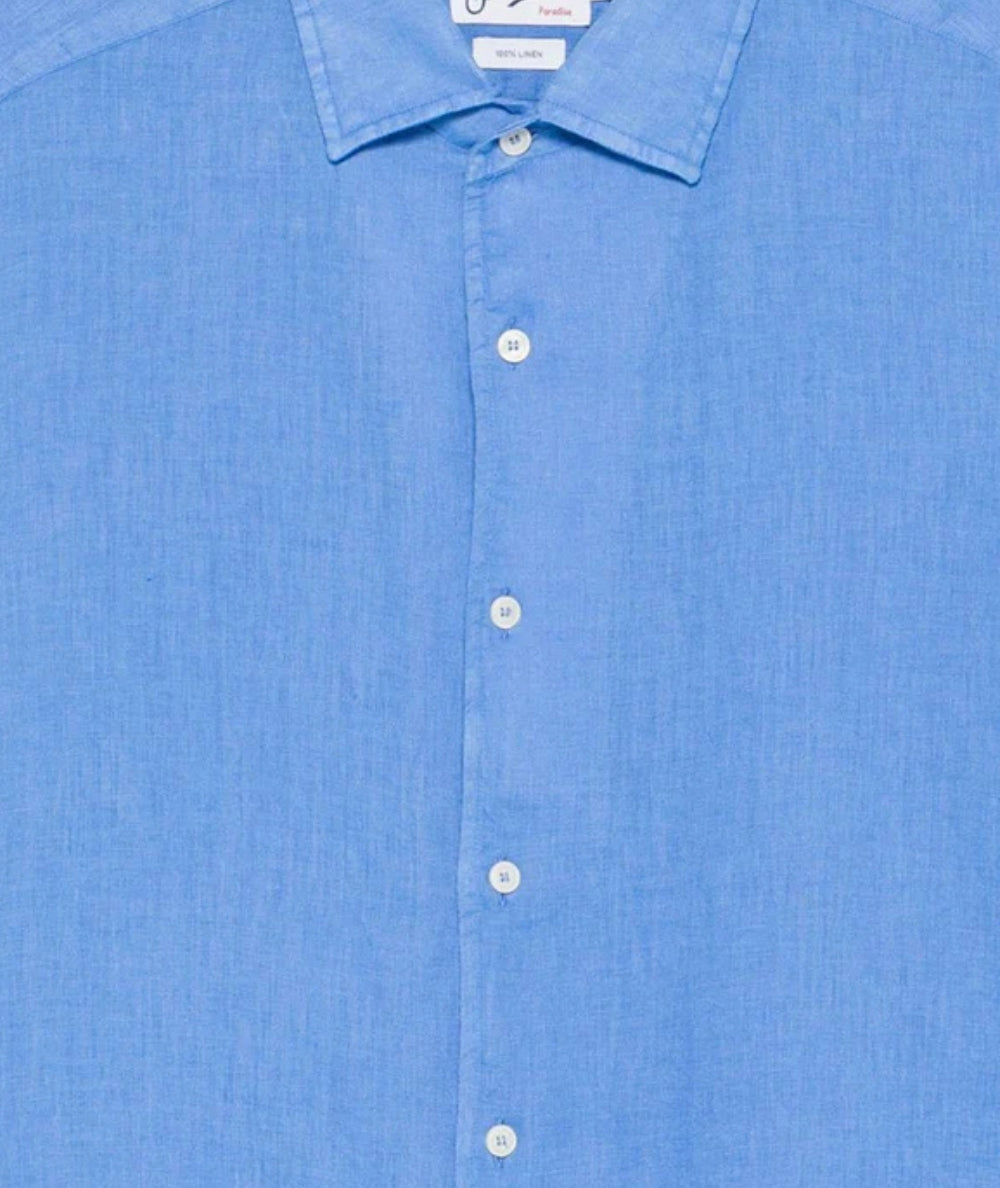 MC2 Saint Barth Camicia in Puro Lino Raphael RPH0001 Azzurro Avio