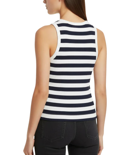 MC2 Saint Barth Canotta in Cotone a Righe Ada AAD001 Blu 