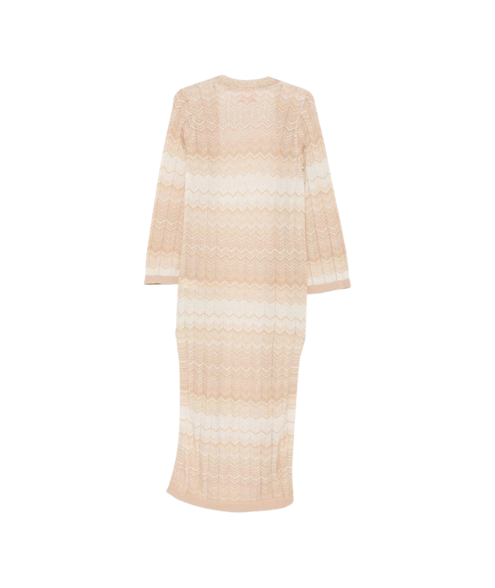MC2 Saint Barth Cardigan Lungo in Fantasia Tonia TON0001 Beige
