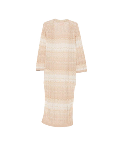 MC2 Saint Barth Cardigan Lungo in Fantasia Tonia TON0001 Beige