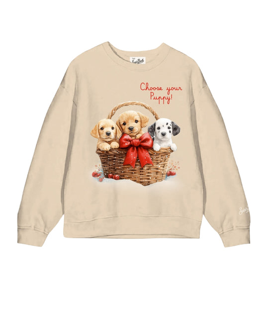 MC2 Saint Barth Felpa Girocollo con Stampa BRIONY W Beige