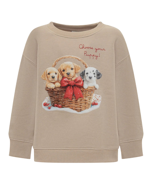 MC2 Saint Barth Felpa Girocollo con Stampa BRIONY W Beige