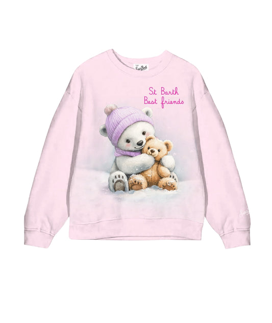 MC2 Saint Barth Felpa Girocollo con Stampa BRIONY W Rosa