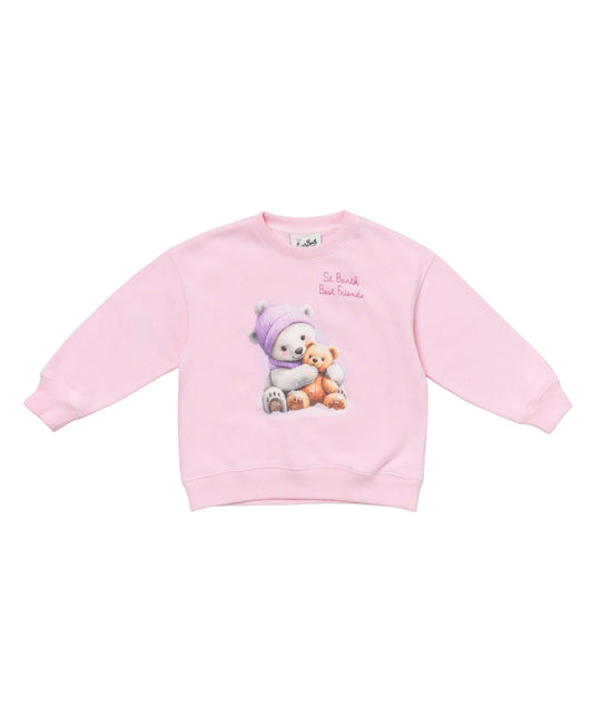 MC2 Saint Barth Felpa Girocollo con Stampa BRIONY W Rosa