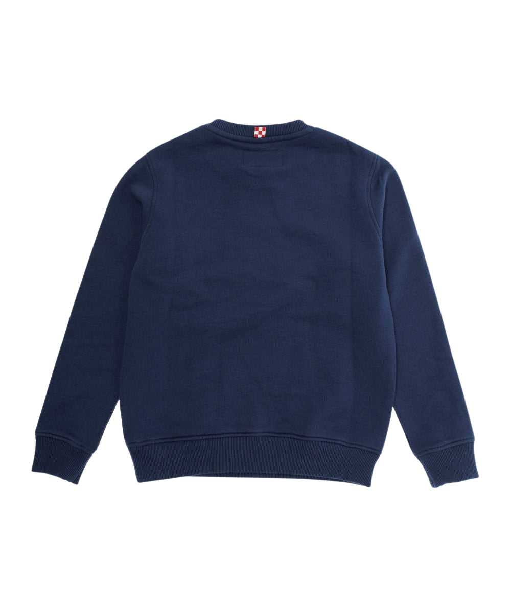 MC2 Saint Barth Felpa Girocollo con Stampa HUTTON N HUT0004 Blu