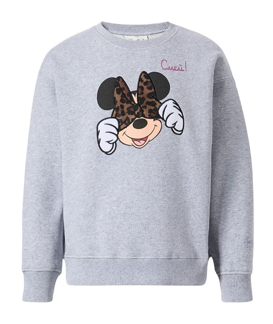 MC2 Saint Barth Felpa con Stampa Minnie BRIONY W Grigio