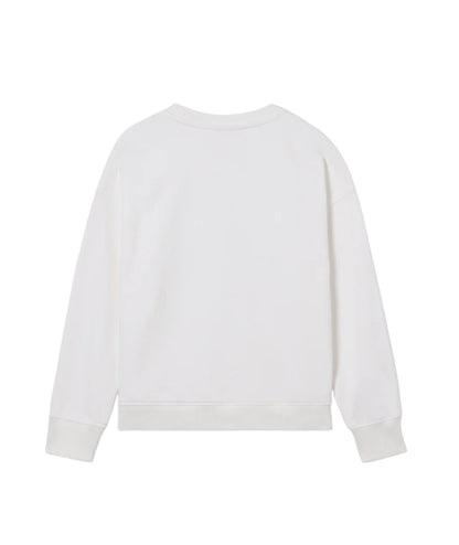 MC2 Saint Barth Felpa in Cotone con Stampa Briony BRN0001 Bianco
