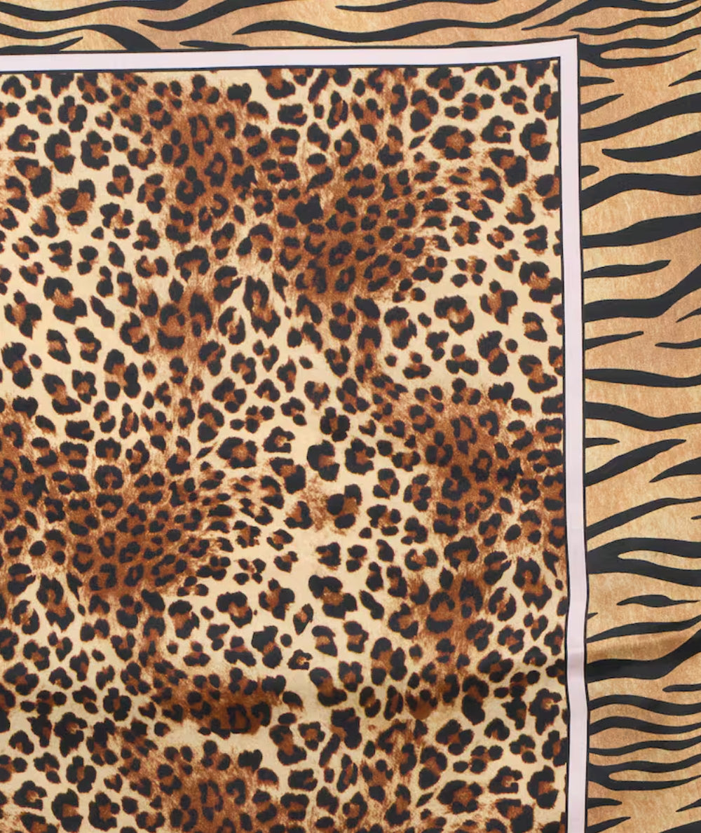 MC2 Saint Barth Foulard in Fantasia Animalier Kitana KITA001 Marrone
