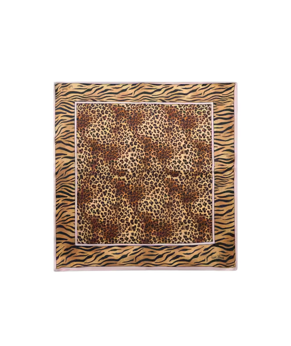 MC2 Saint Barth Foulard in Fantasia Animalier Kitana KITA001 Marrone