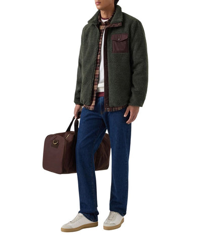 MC2 Saint Barth Giacca in Pile Keystone Zip KEY0008 Verde Militare