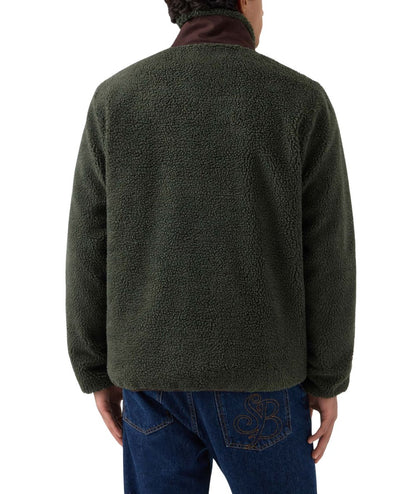 MC2 Saint Barth Giacca in Pile Keystone Zip KEY0008 Verde Militare
