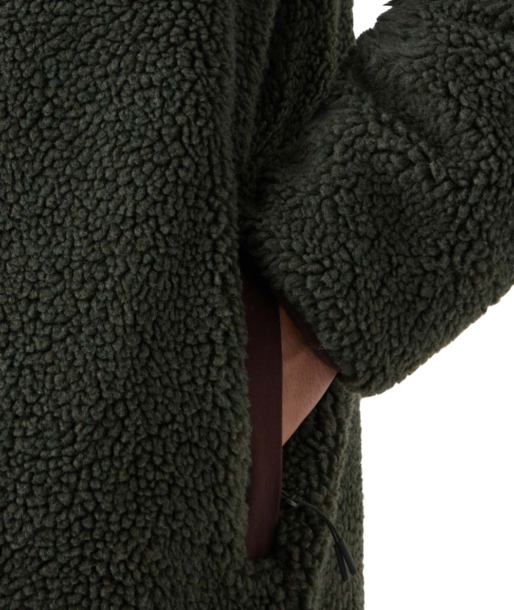 MC2 Saint Barth Giacca in Pile Keystone Zip KEY0008 Verde Militare